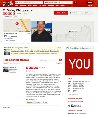 Yelp Search Page Yelp Search Page